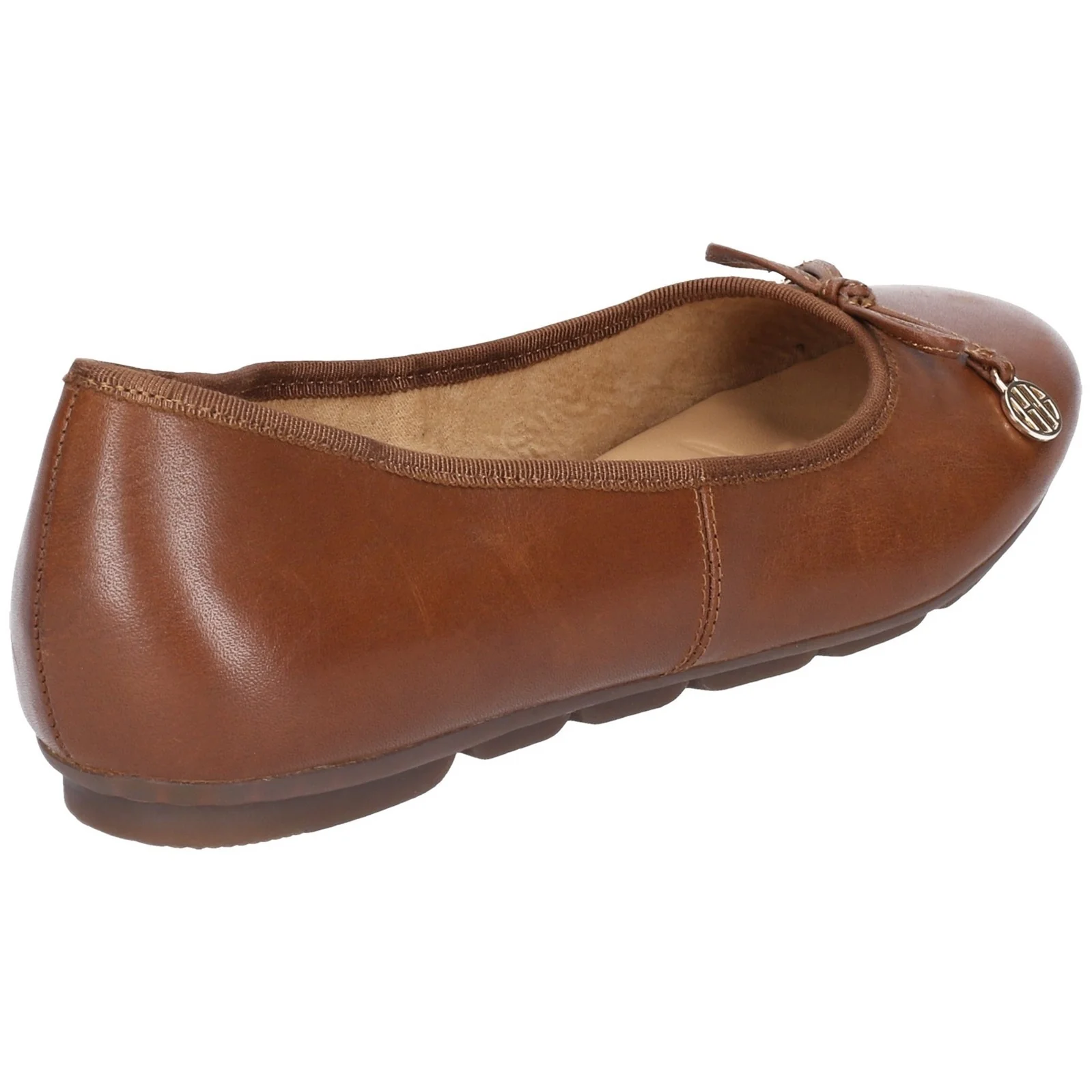 Brown Abby Bow Slip-On Ballet Shoes - Image 2