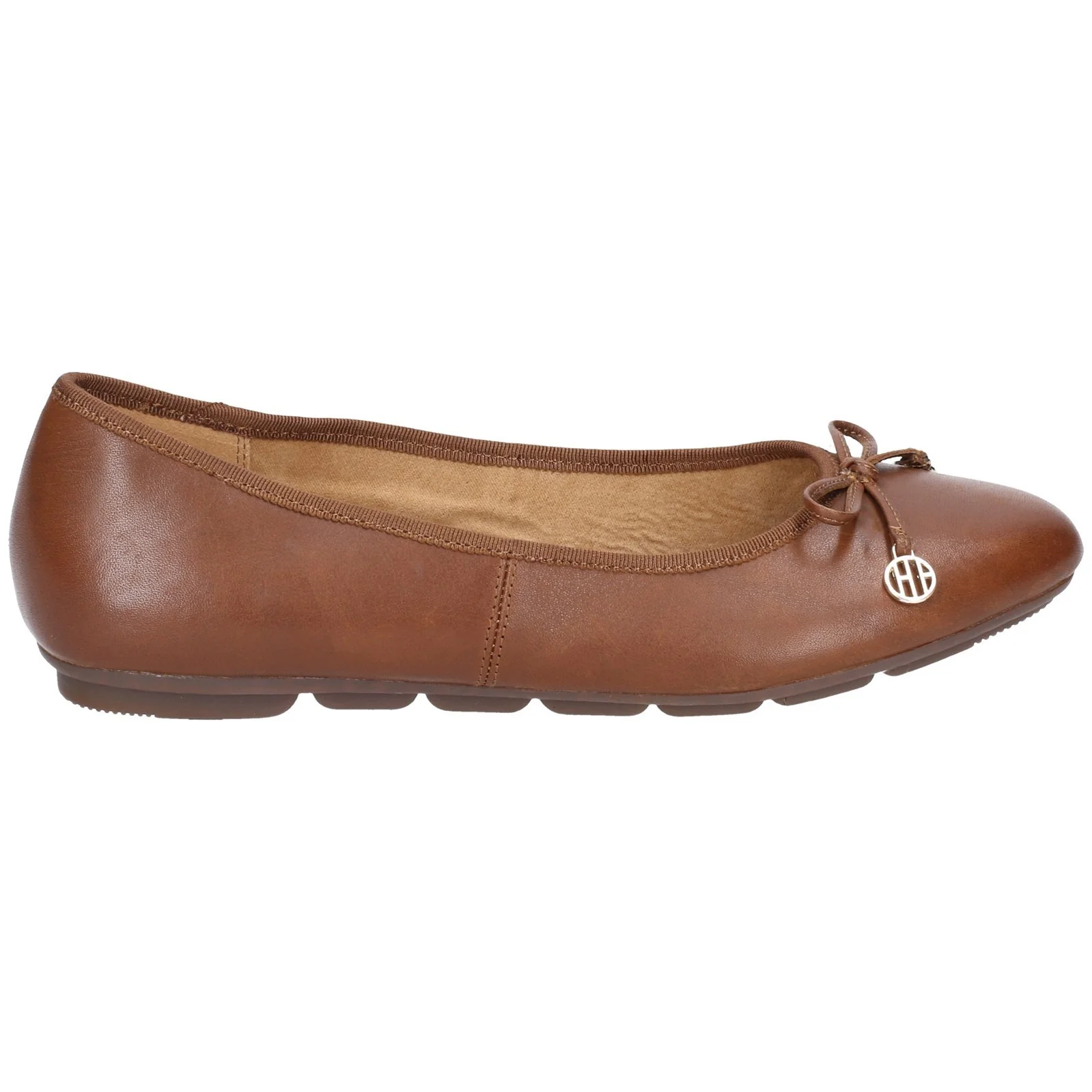 Brown Abby Bow Slip-On Ballet Shoes - Image 4