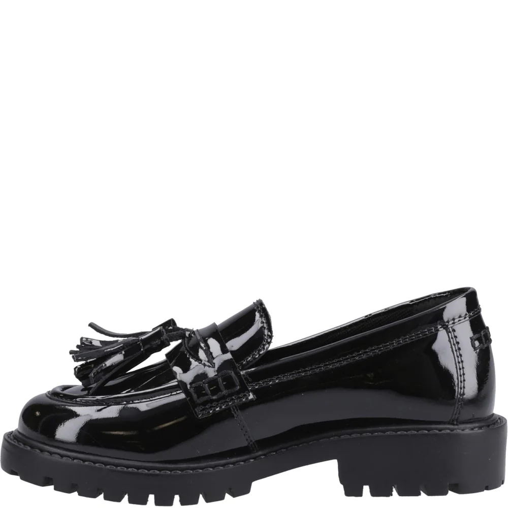 Black Abigail Patent Senior School Shoes - Image 4