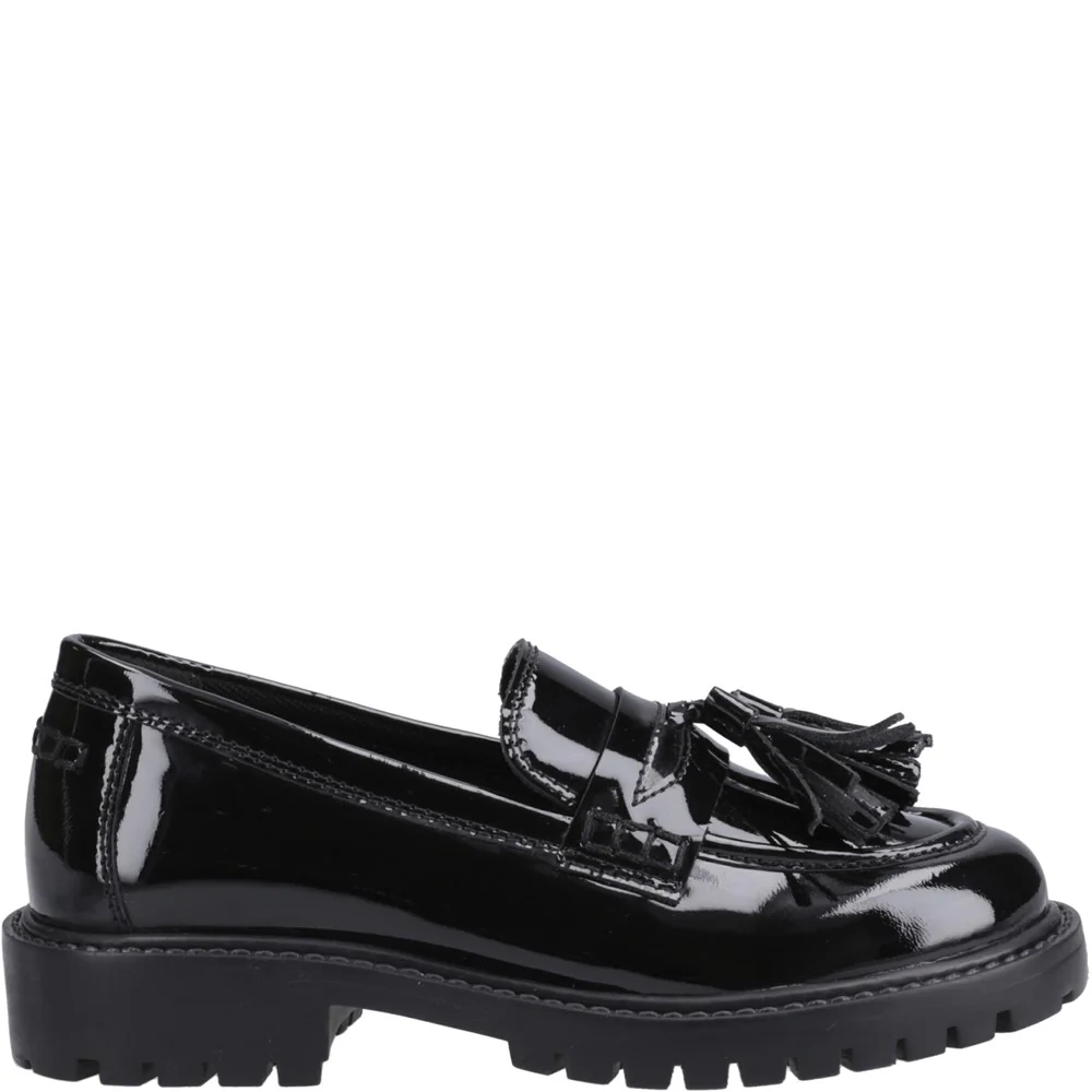Black Abigail Patent Senior School Shoes - Image 5