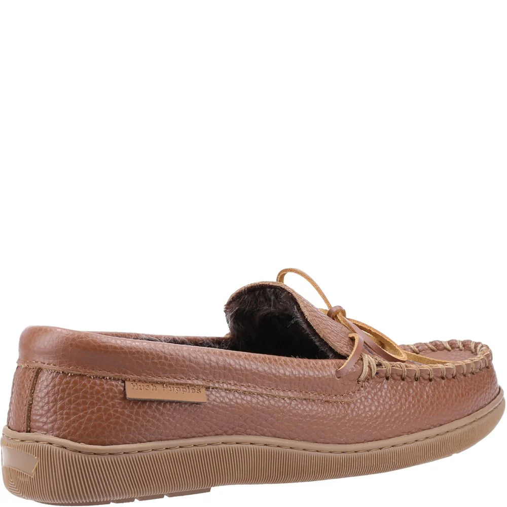 Tan Ace Leather Slippers - Image 2