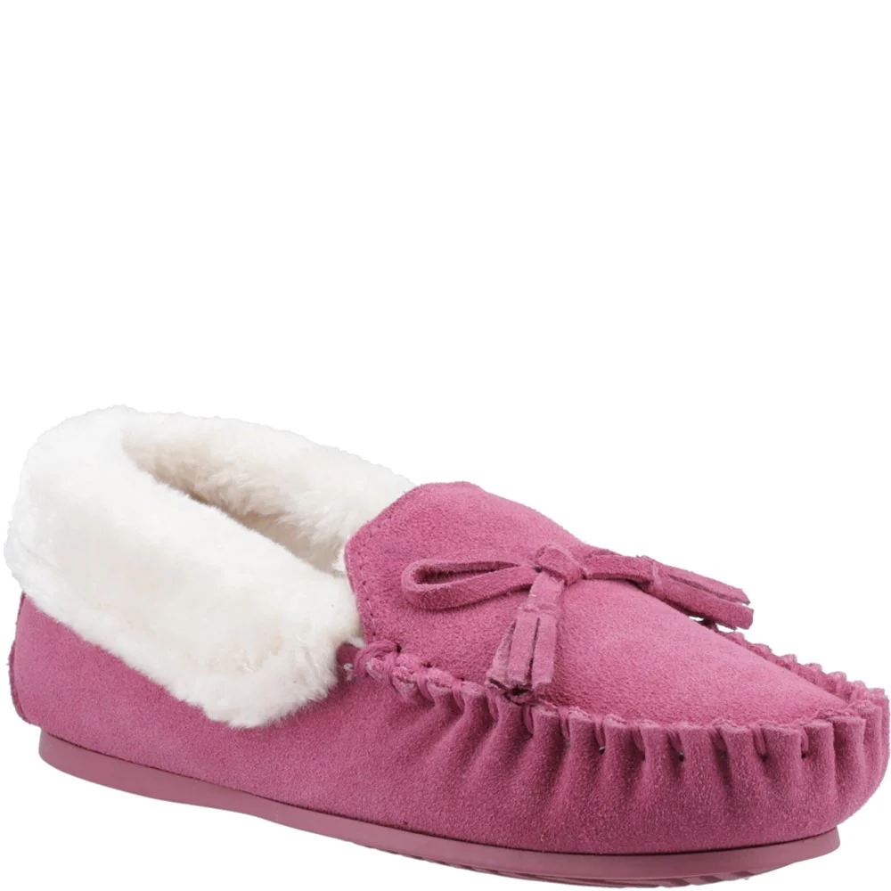 Pink Agnes Fur Slippers