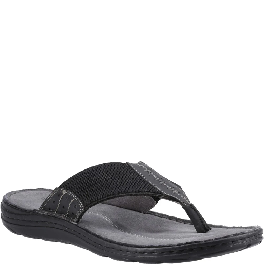Black Alan Toepost Sandals