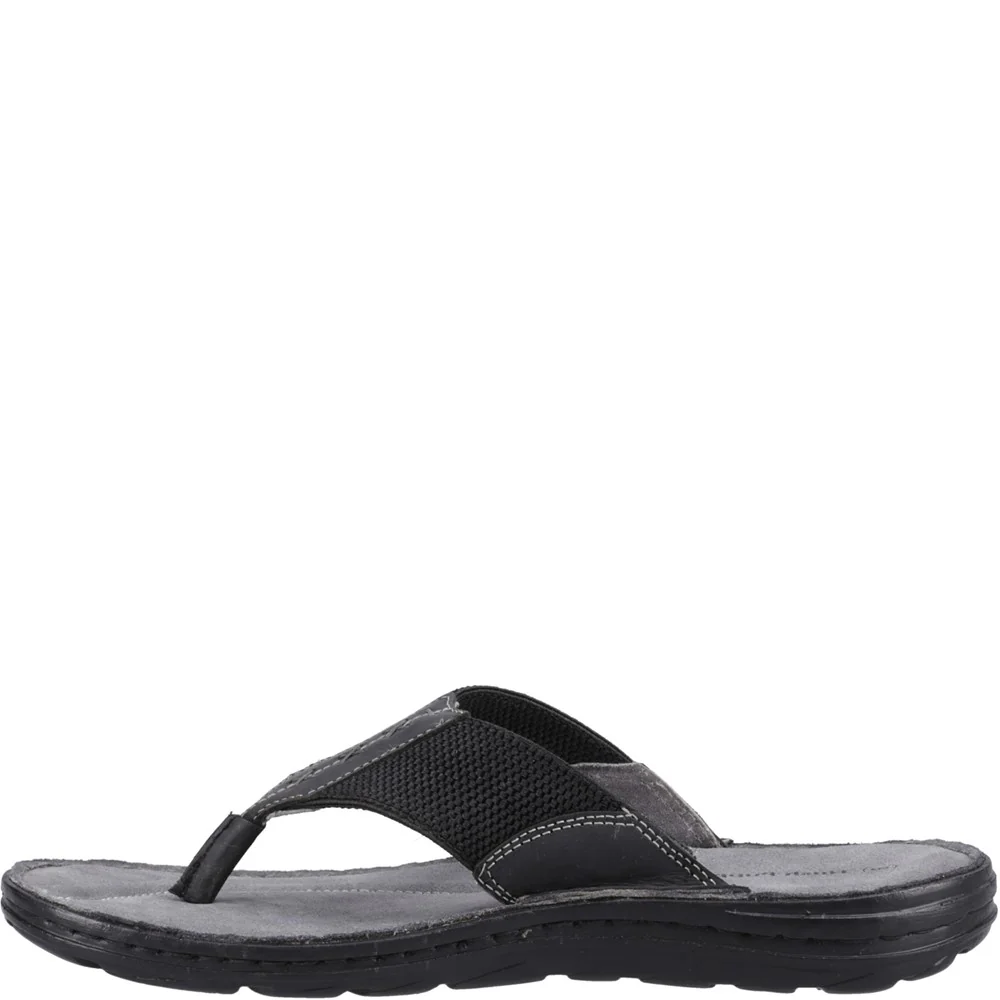 Black Alan Toepost Sandals - Image 4