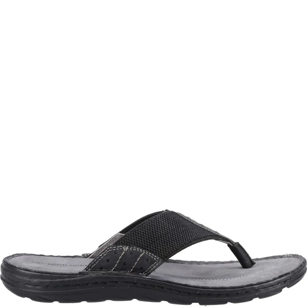 Black Alan Toepost Sandals - Image 5