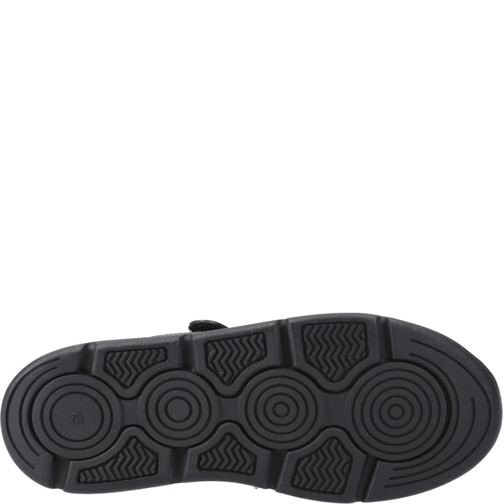 Black Alfie Bungee Junior School Shoes - Image 3
