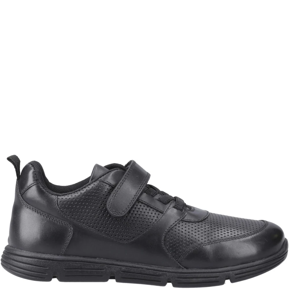 Black Alfie Bungee Junior School Shoes - Image 5