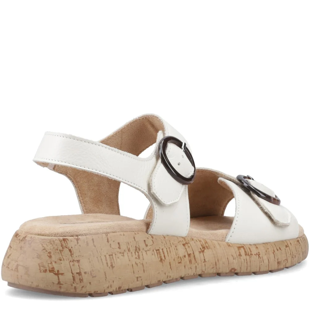 Cream Alison Buckle Sandals - Image 2