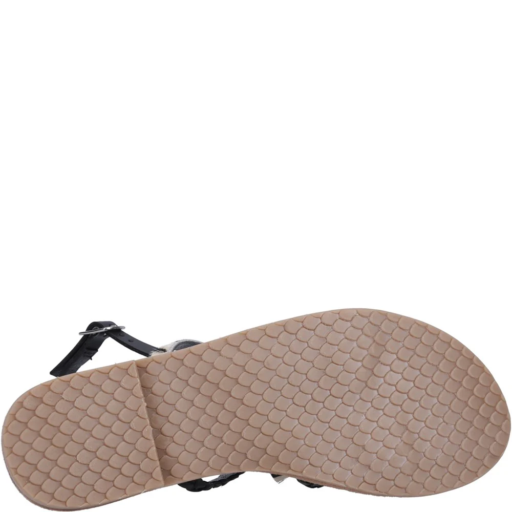 Black Amanda Strappy Sandals - Image 3