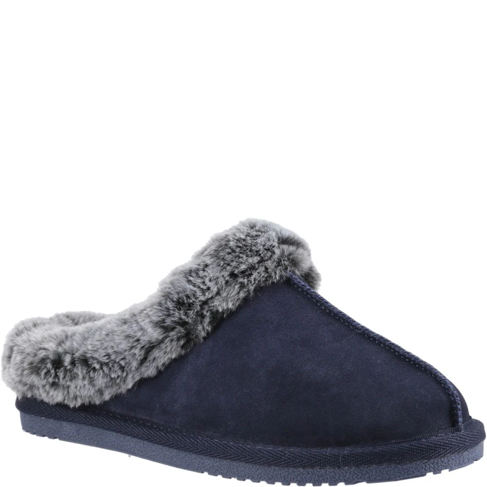 Navy Amara Slippers