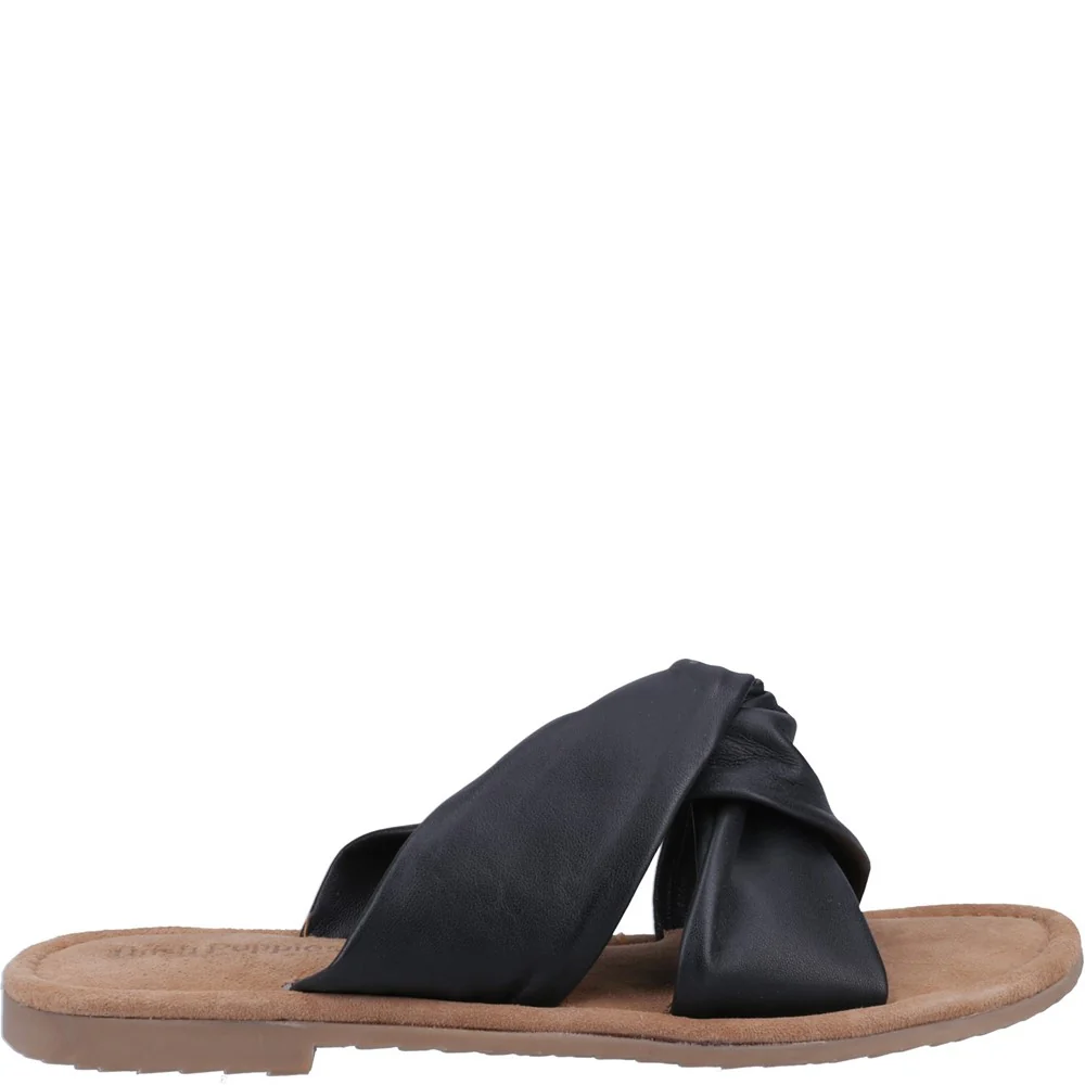 Black Amy Wide Fit Sandals - Image 4