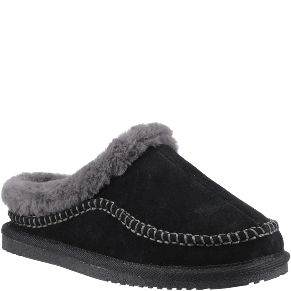 Black Anika Slippers
