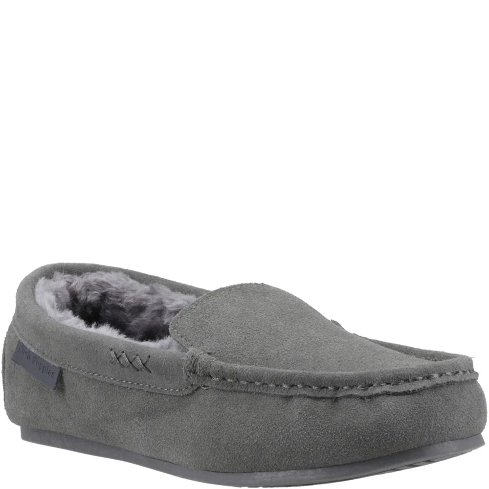Grey Annie Mocassin Slippers