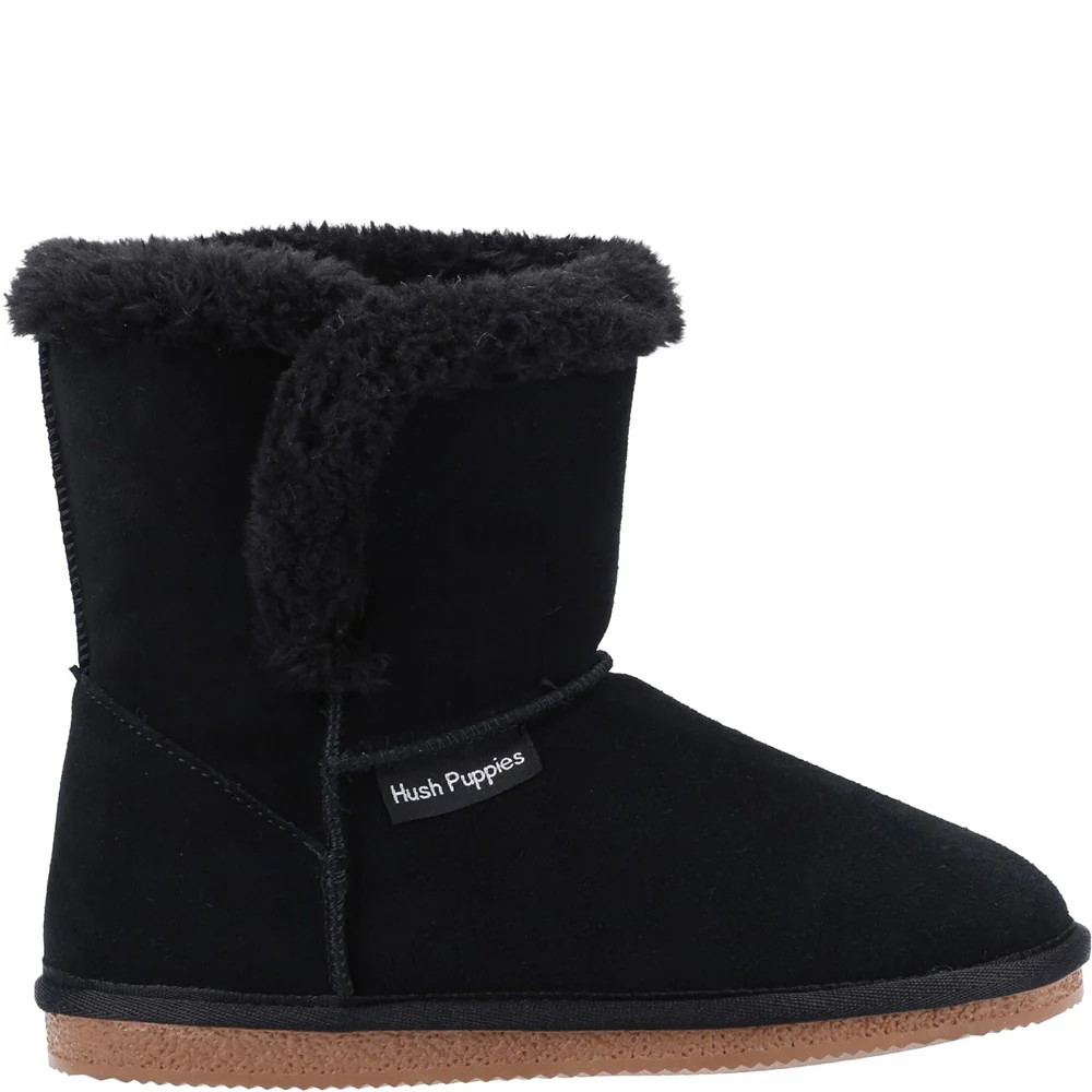 Black Ashleigh Bootie Slippers - Image 4