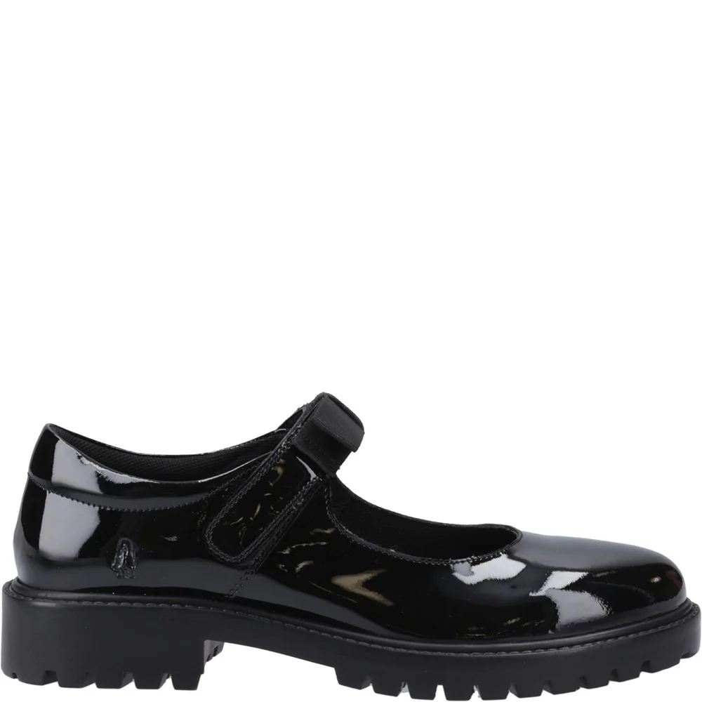 Patent Black XL Astrid Bow Senior School Shoes - Image 10