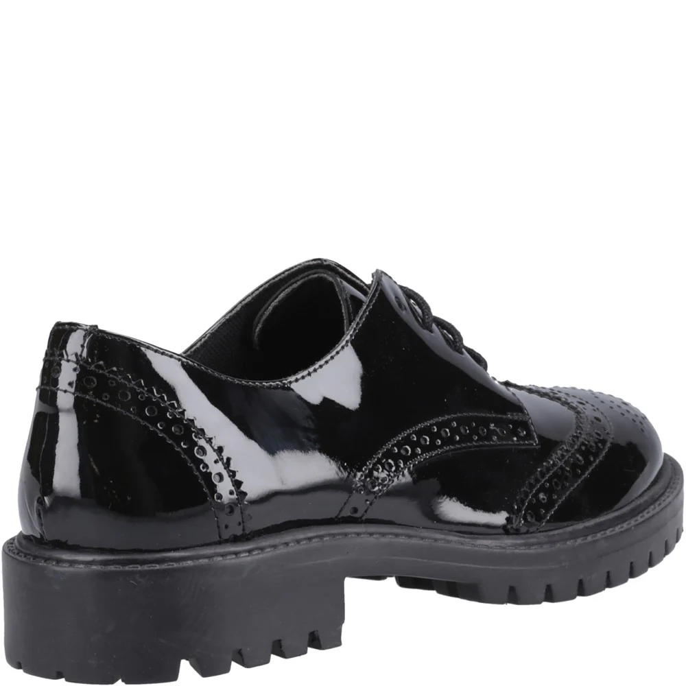 Patent Black Athena Junior School Shoes - Image 2