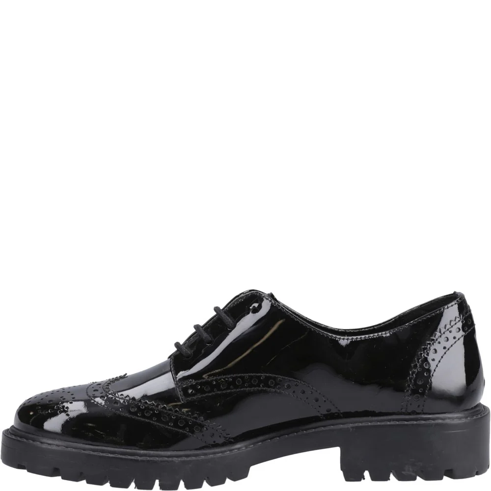 Patent Black Athena Junior School Shoes - Image 4