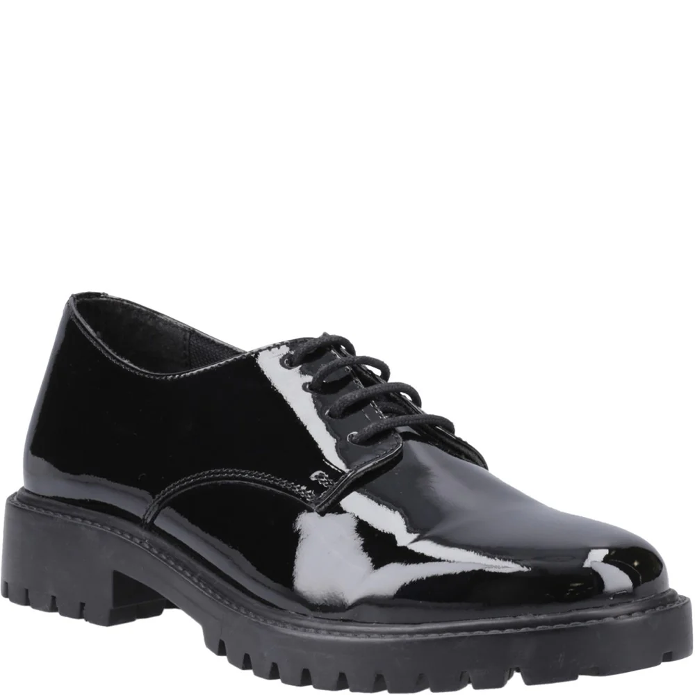 Black Aubrey Junior School Shoes