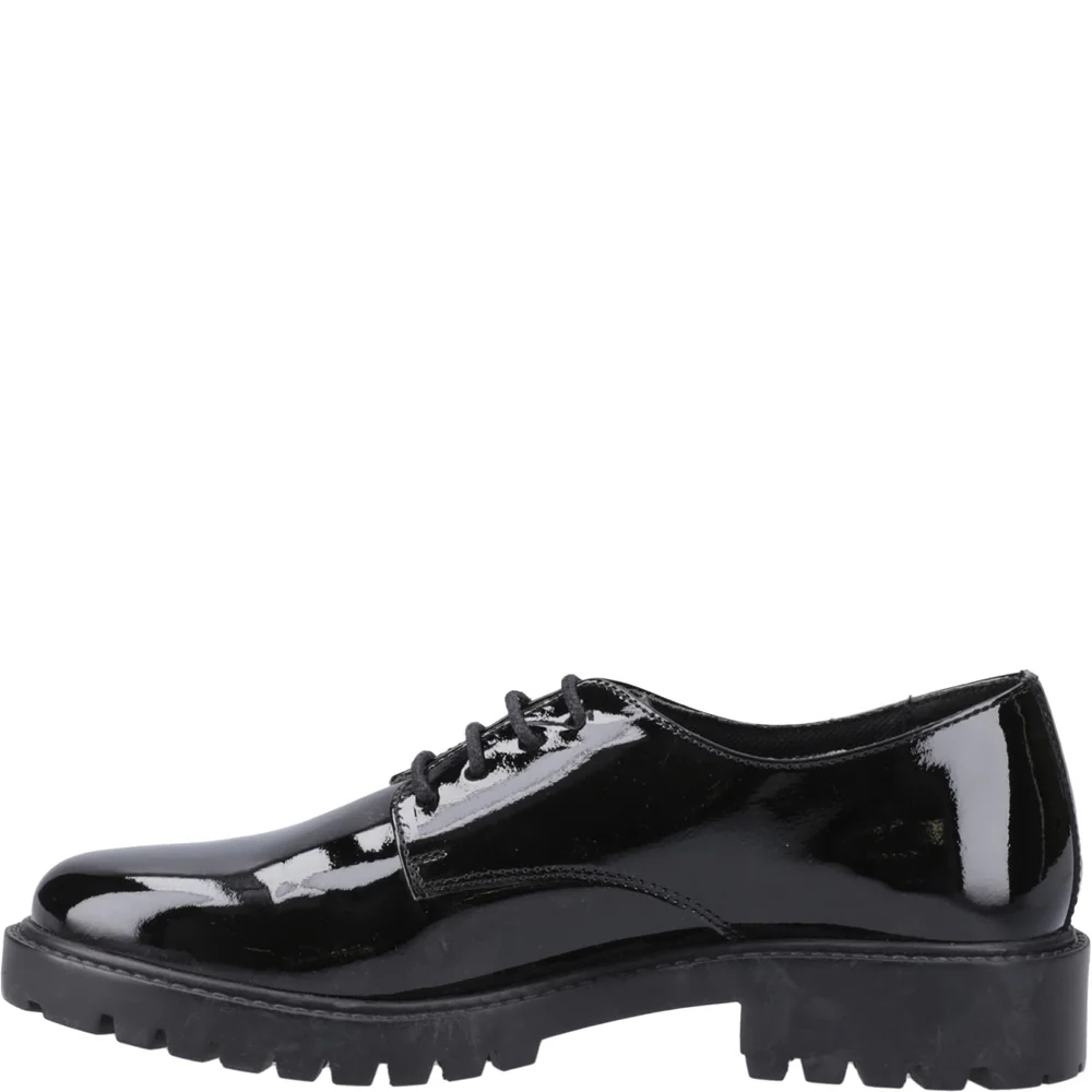 Patent Black XL Aubrey Senior School Shoes - Image 4
