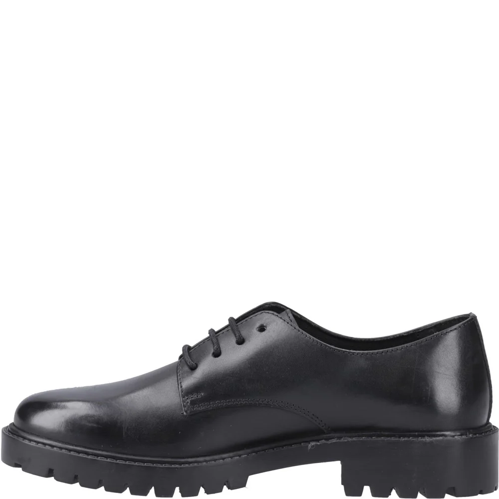 Black Aubrey Lace Up Senior School Shoes - Image 4