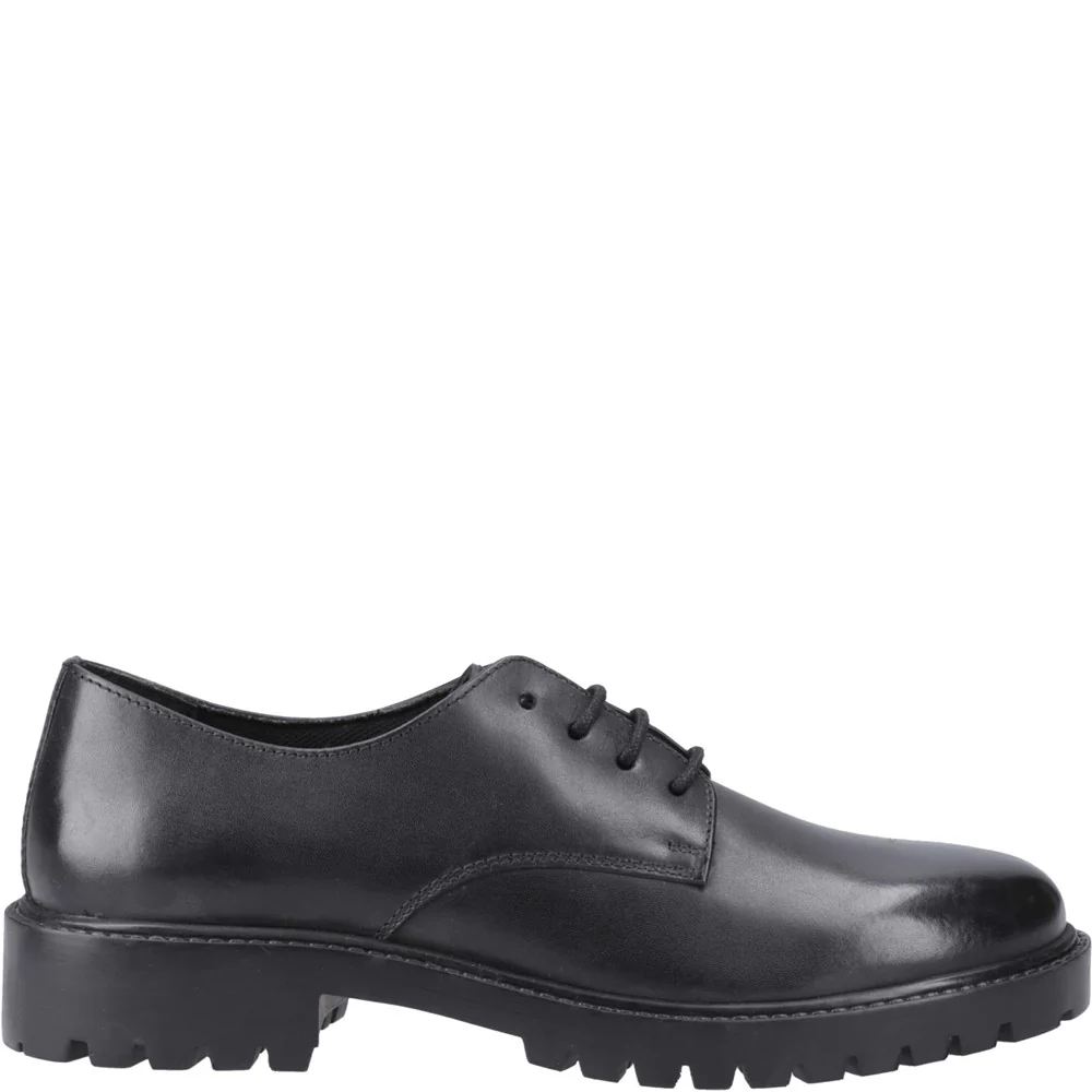 Black Aubrey Lace Up Senior School Shoes - Image 5