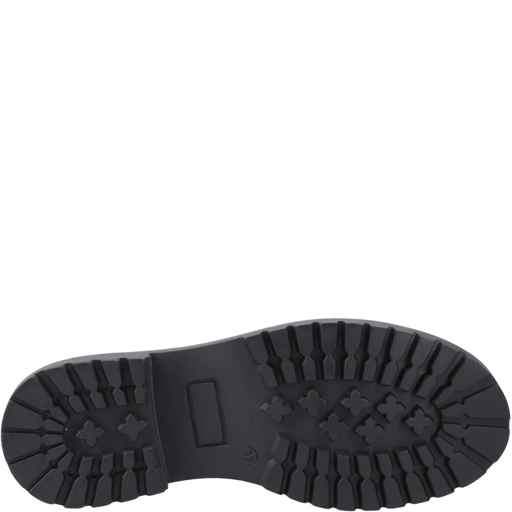 Black XL Aubrey Lace Up Senior School Shoes - Image 3
