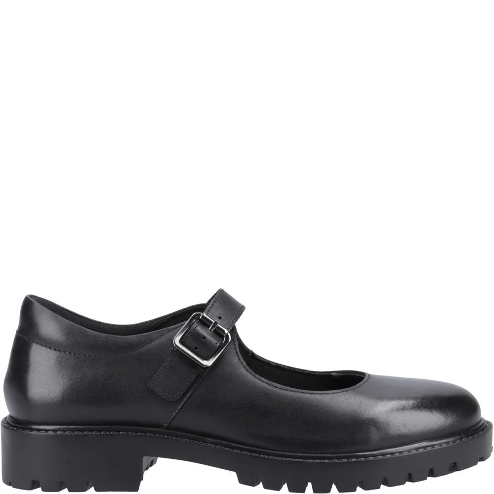 Black/Black Aurora Senior School Shoes - Image 5