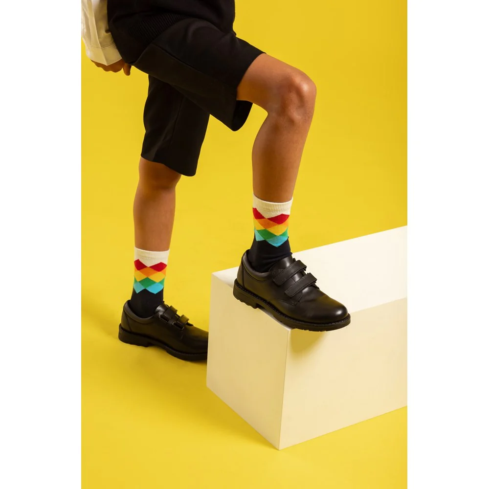 Black Barry Junior School Shoes - Image 2