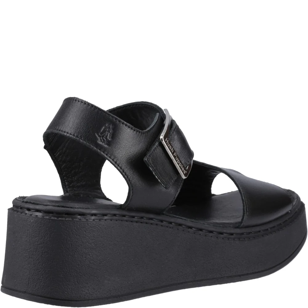 Black Beatrix Wedge Sandals - Image 2