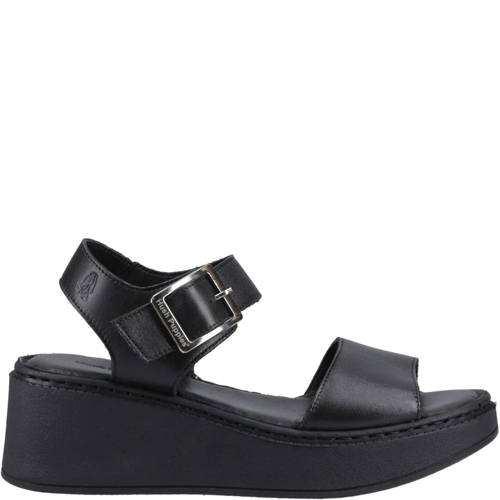 Black Beatrix Wedge Sandals - Image 5
