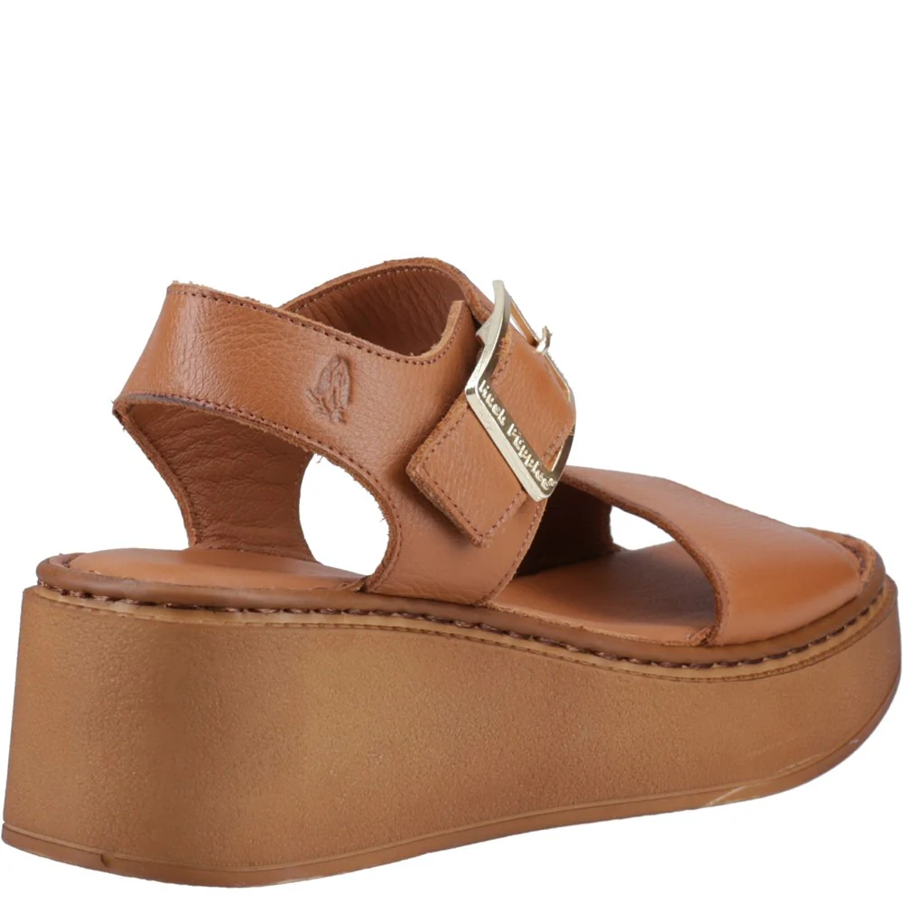 Tan Beatrix Wedge Sandals - Image 2