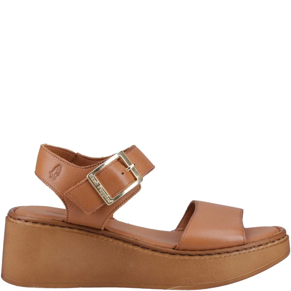 Tan Beatrix Wedge Sandals - Image 5