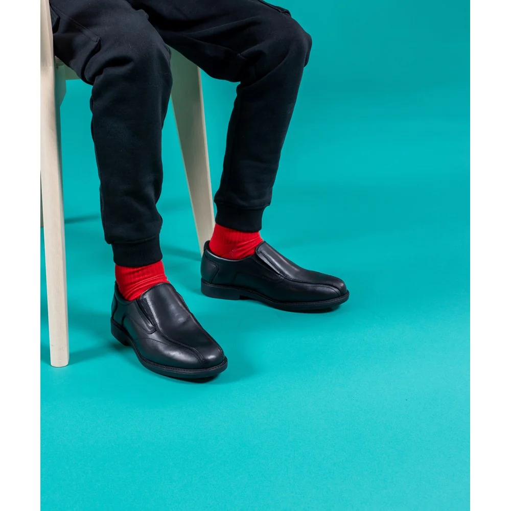 Black Bespoke Senior School Shoes - Image 8