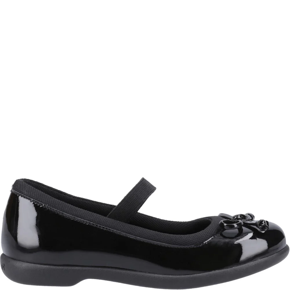 Black Betty Patent Junior School Shoes - Image 4