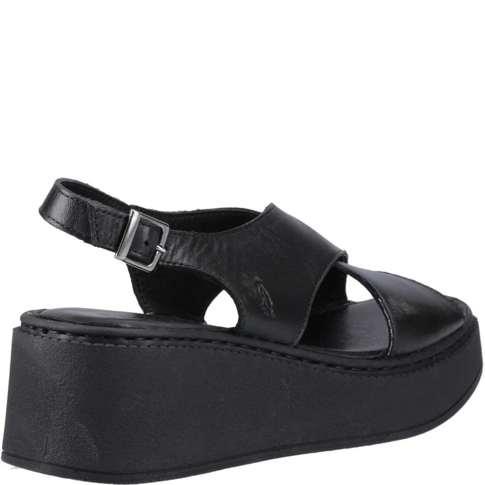 Black Bex Wedge Sandals - Image 2