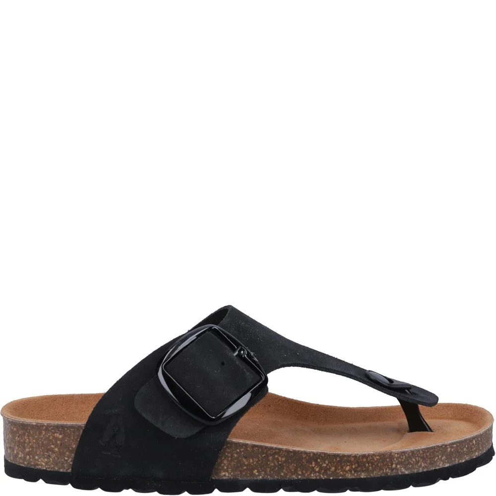 Black Billie Toepost Sandals - Image 4