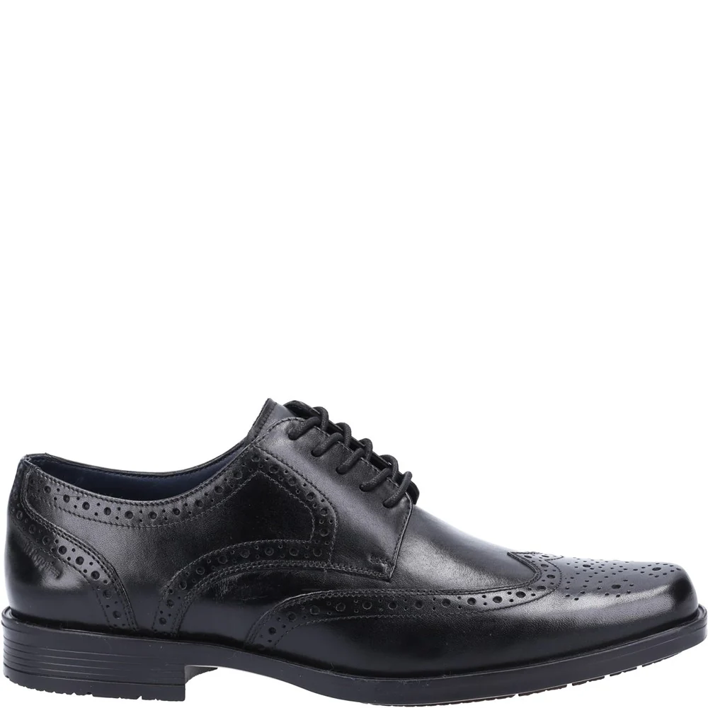 Black Brace Brogue Lace-Up Shoes - Image 4