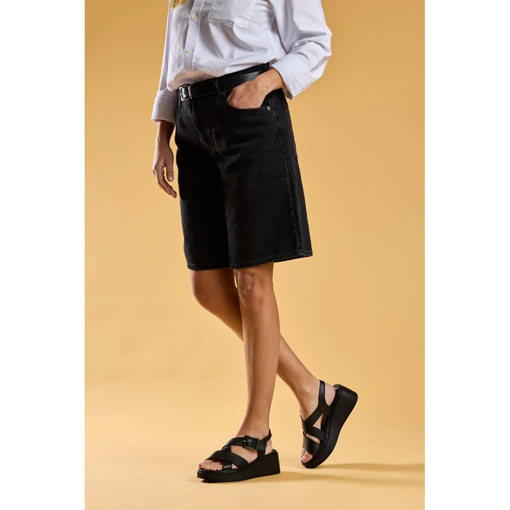 Black Bretta Wedge Sandals