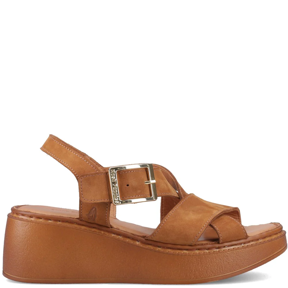 Tan Bretta Wedge Sandals - Image 6