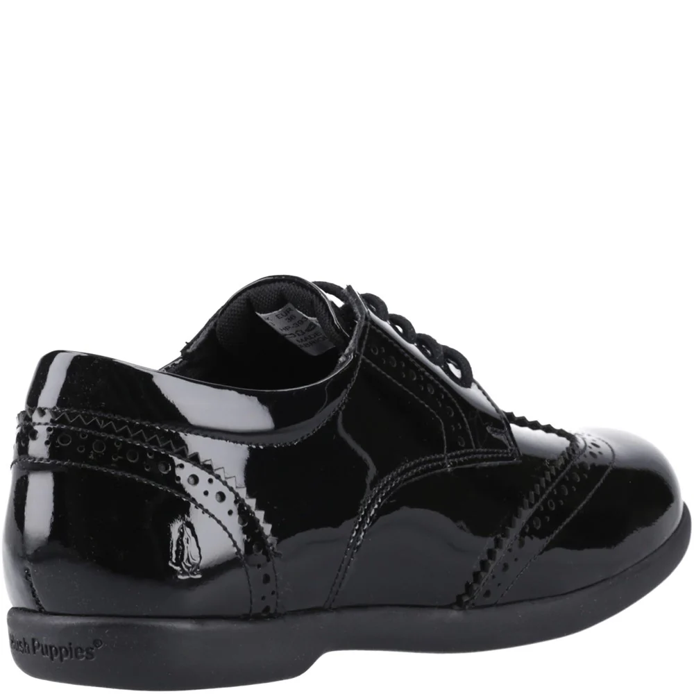 Black Bridget Patent Senior School Shoes - Image 2