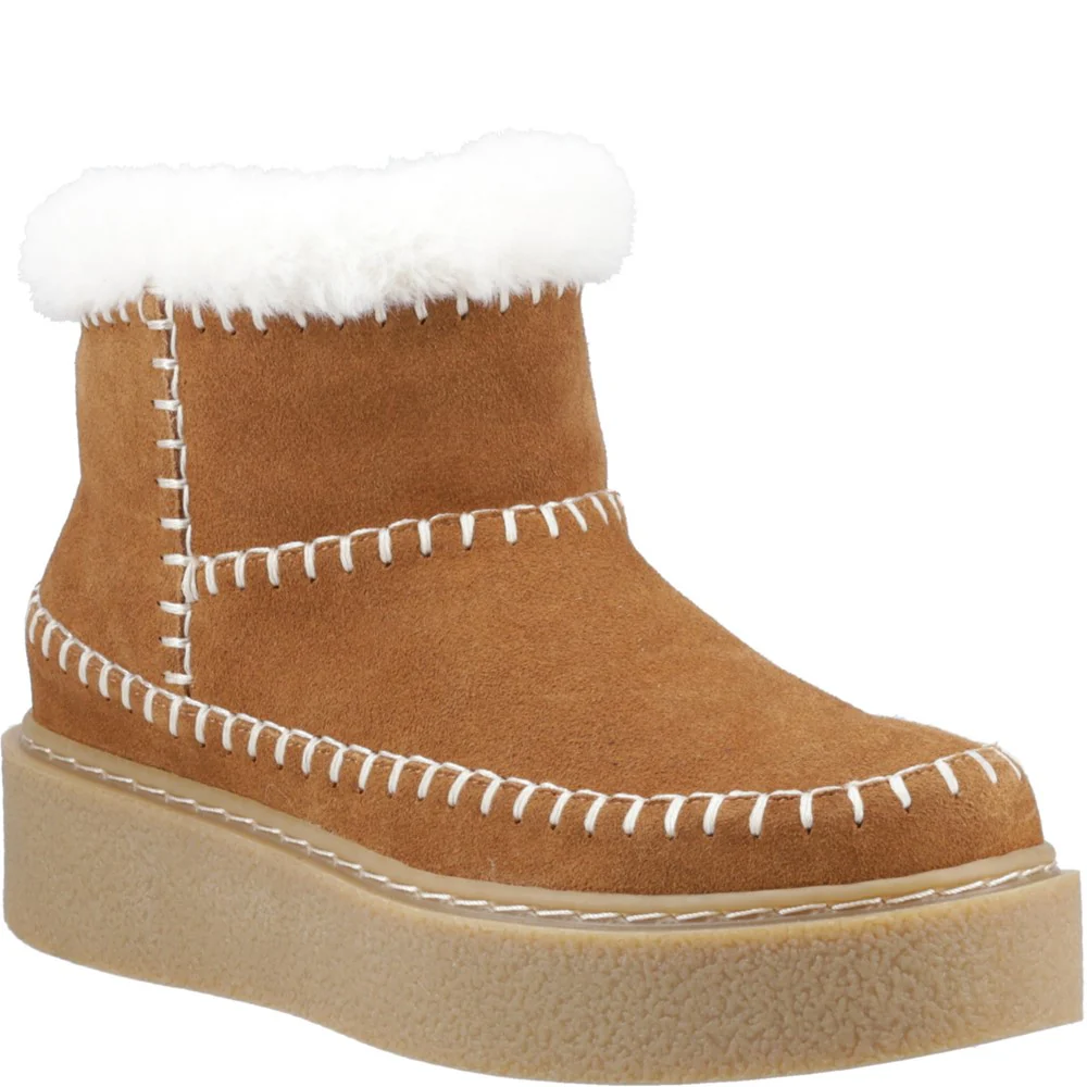 Tan Brielle Stitch Boots