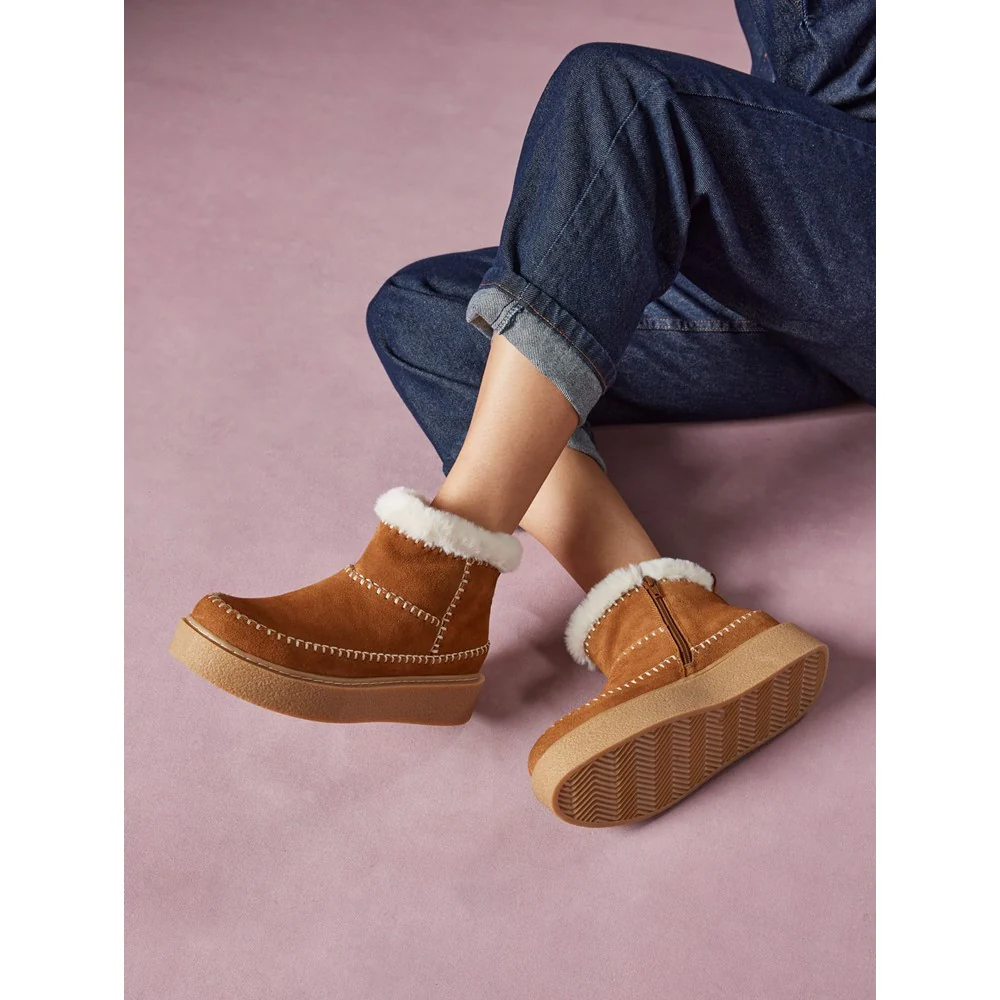 Tan Brielle Stitch Boots - Image 7