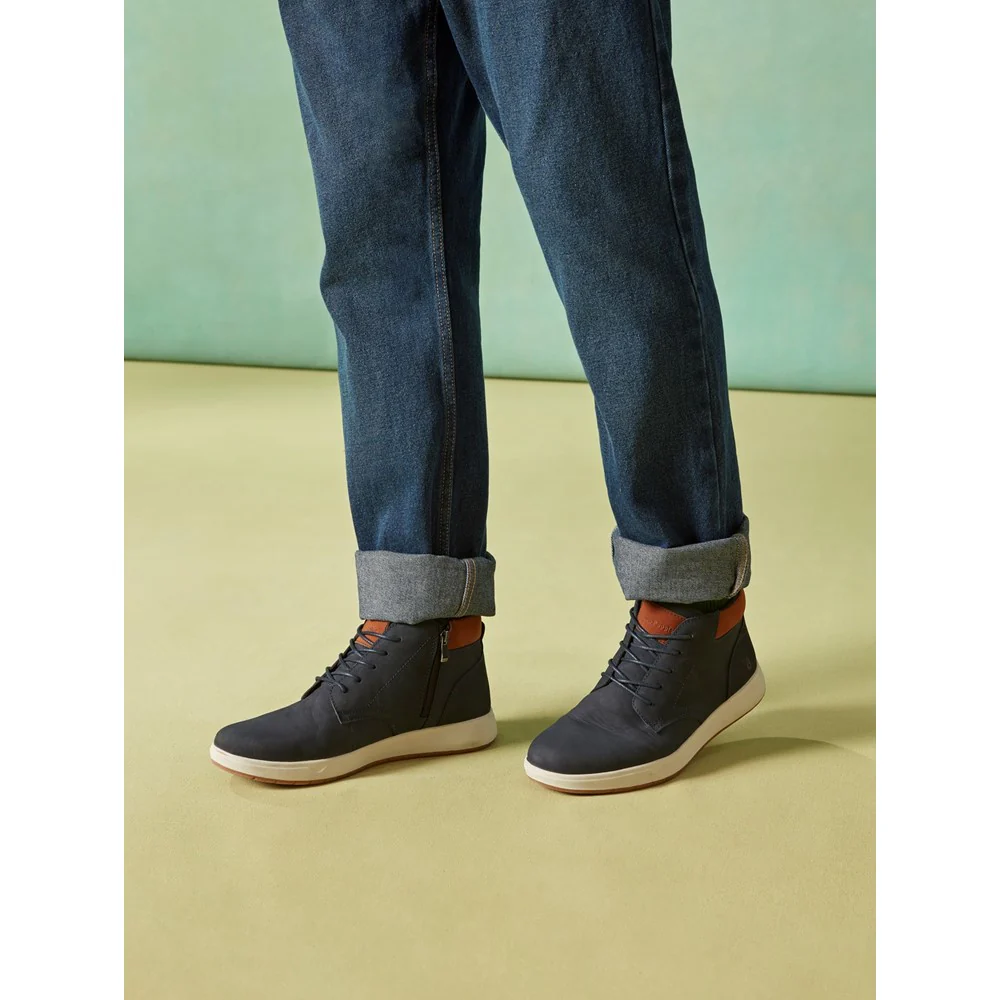 Navy Bronko Chukka Boots - Image 2