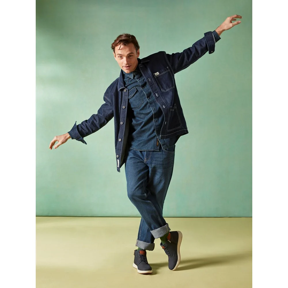 Navy Bronko Chukka Boots - Image 6