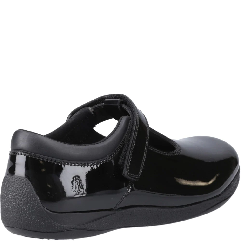 Patent Black Caitlin Junior School Shoes - Image 2