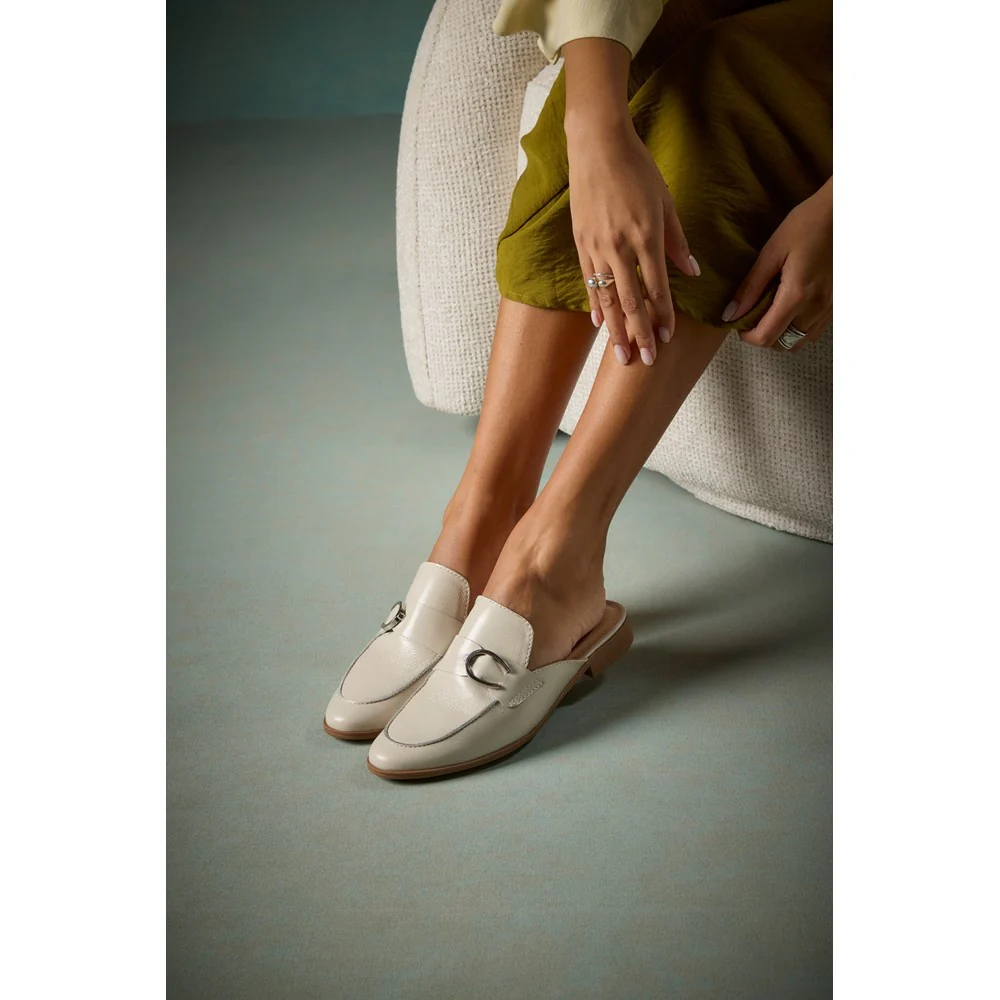 Ivory Calla Mules