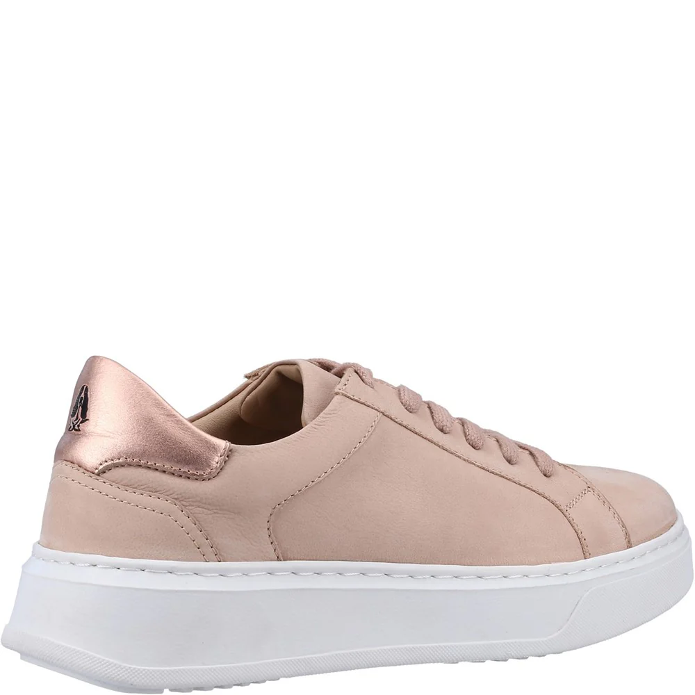 Blush Camille Lace-Up Cupsole Trainers - Image 2