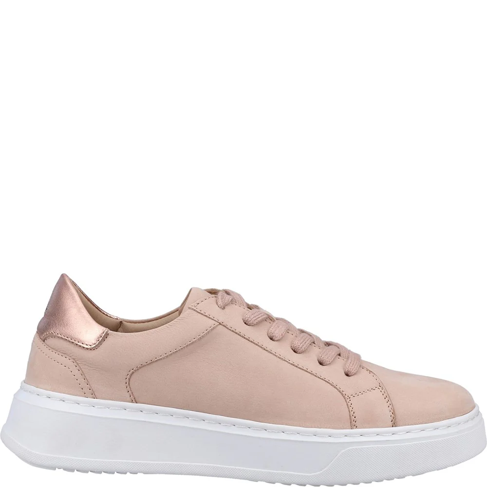 Blush Camille Lace-Up Cupsole Trainers - Image 4