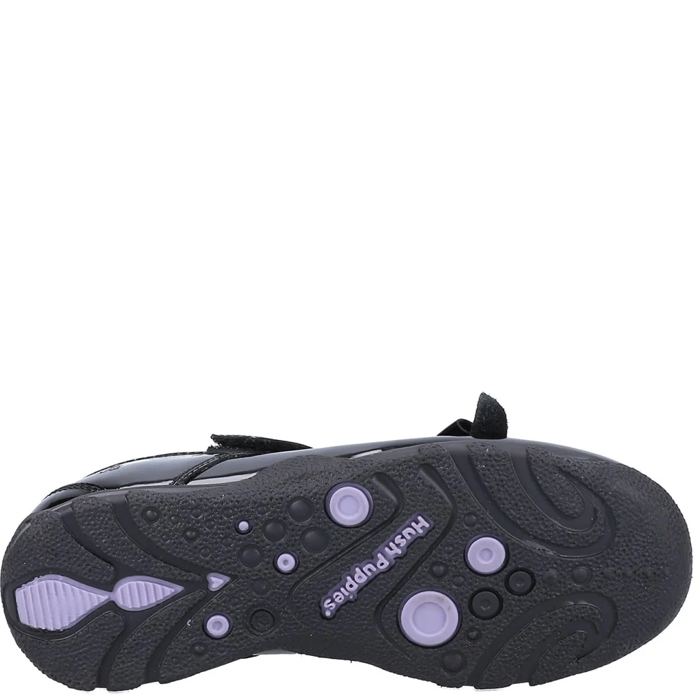 Black Carrie Junior Patent School Shoes - Image 3