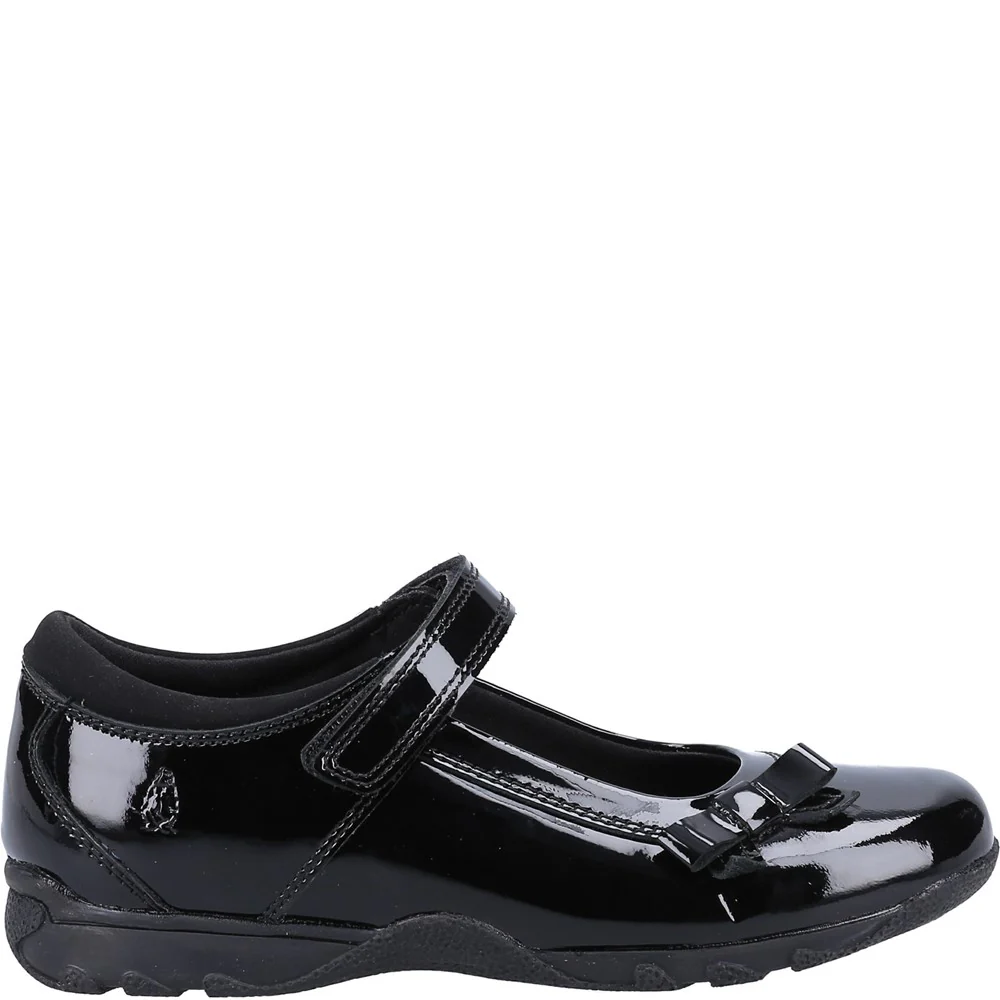Black Carrie Senior Patent School Shoes - Image 4